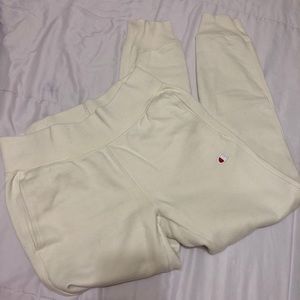 cream champion sweats
